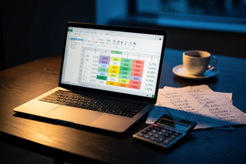 Remise en cascade sur Excel : le calcul exact à connaître